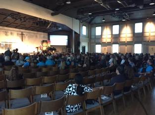 Full house at the memorial service.